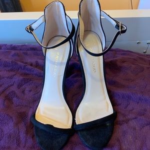 Primark Black open toe Strap Heels